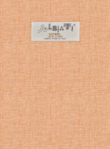 Solbiati Herringbone Orange Linen Jacket - StudioSuits