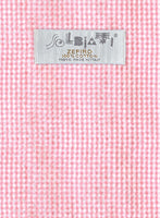 Solbiati Gingham Pink Seersucker Pants - StudioSuits