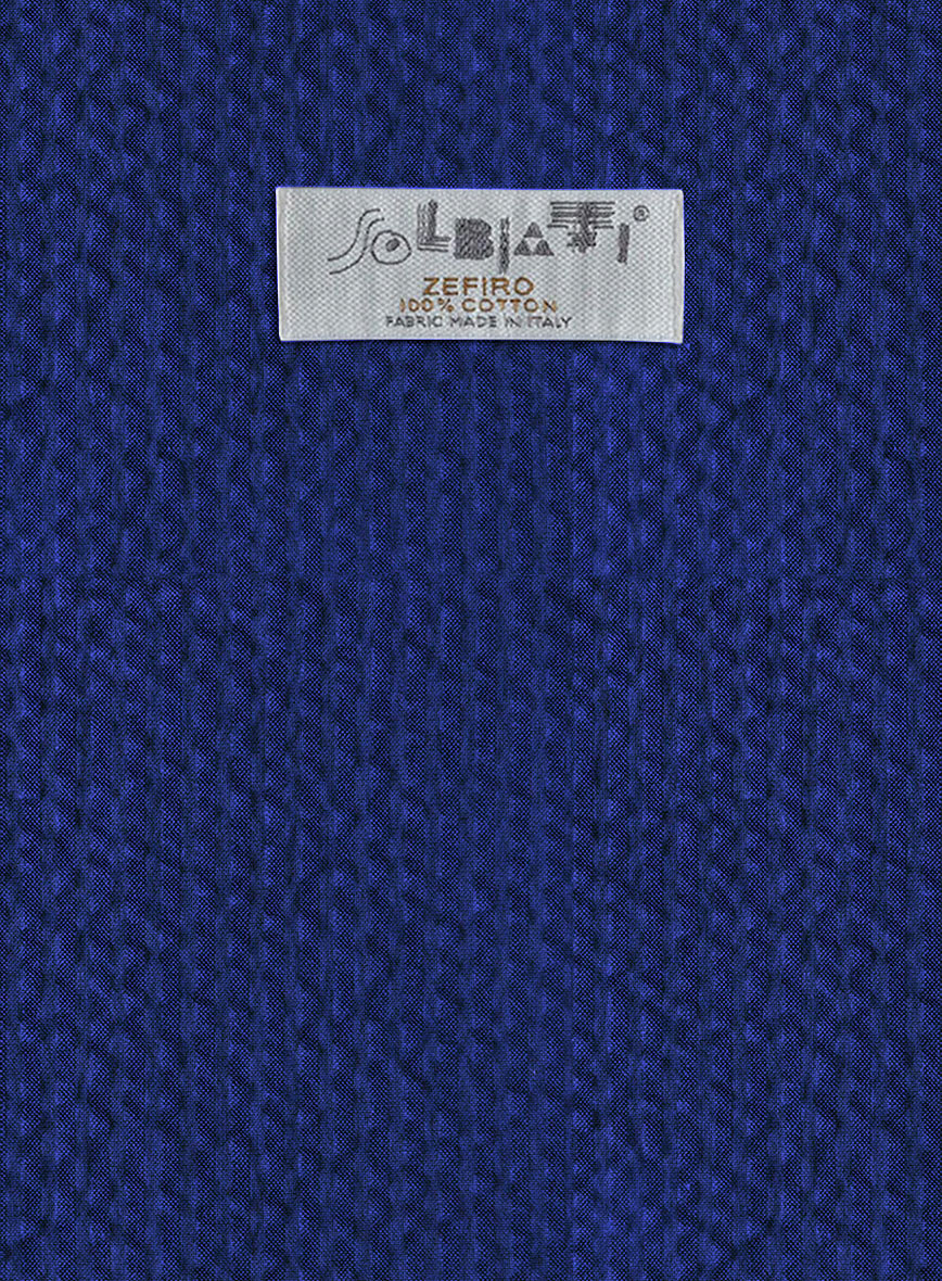 Solbiati Indigo Blue Seersucker Suit - StudioSuits