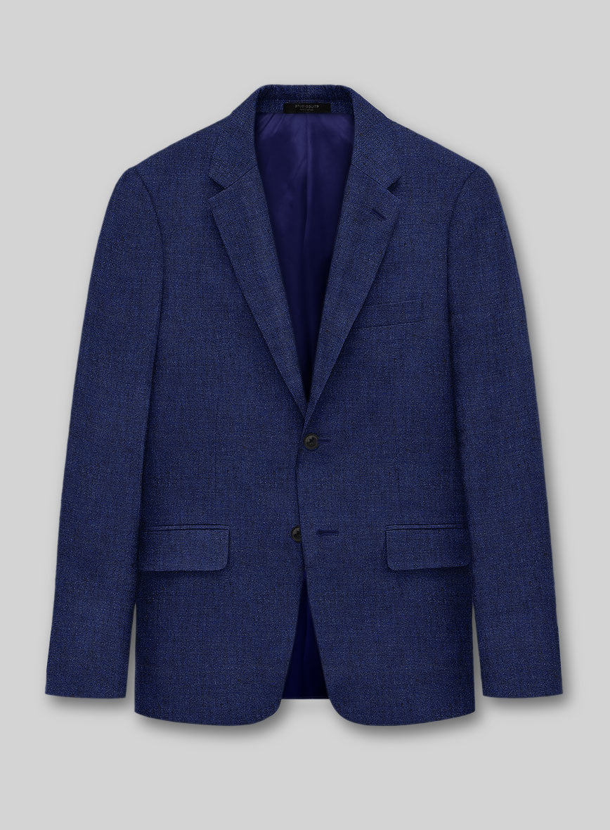 Solbiati Indigo Linen Jacket - StudioSuits