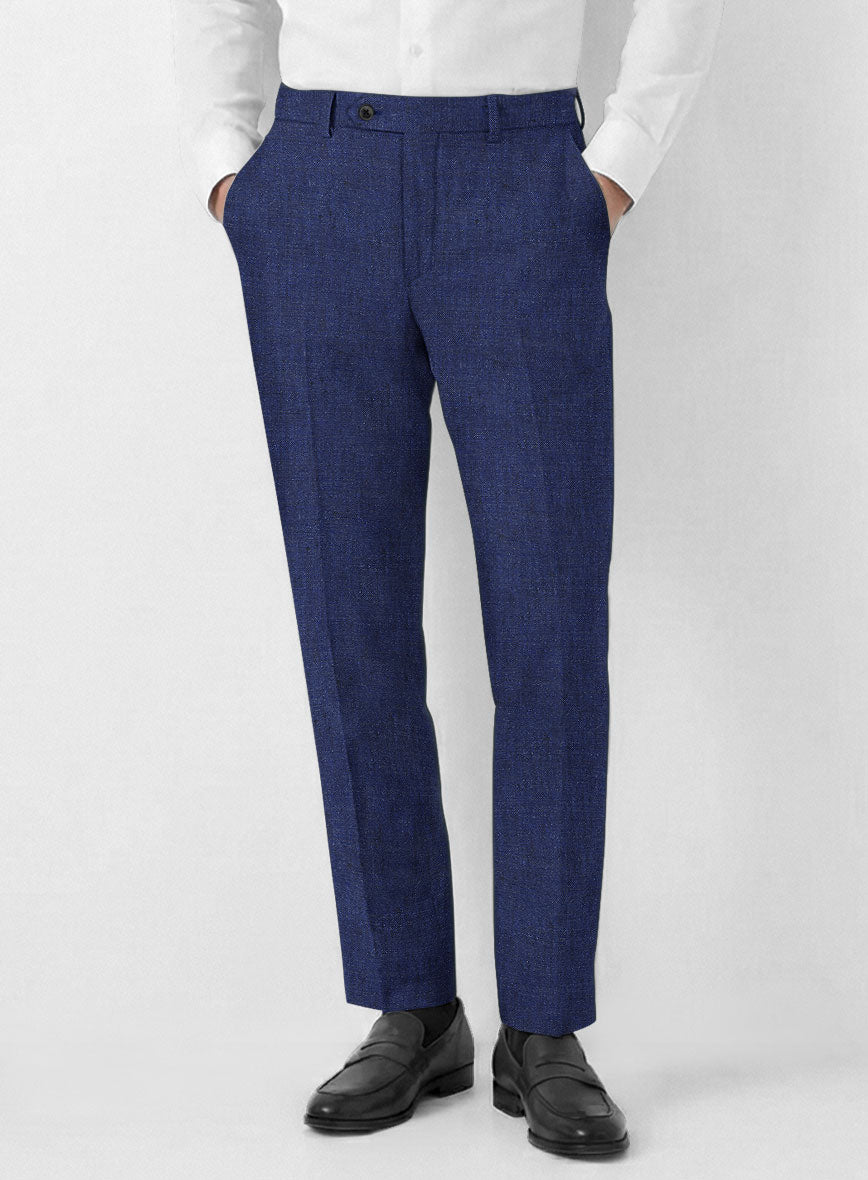 Solbiati Indigo Linen Pants - StudioSuits