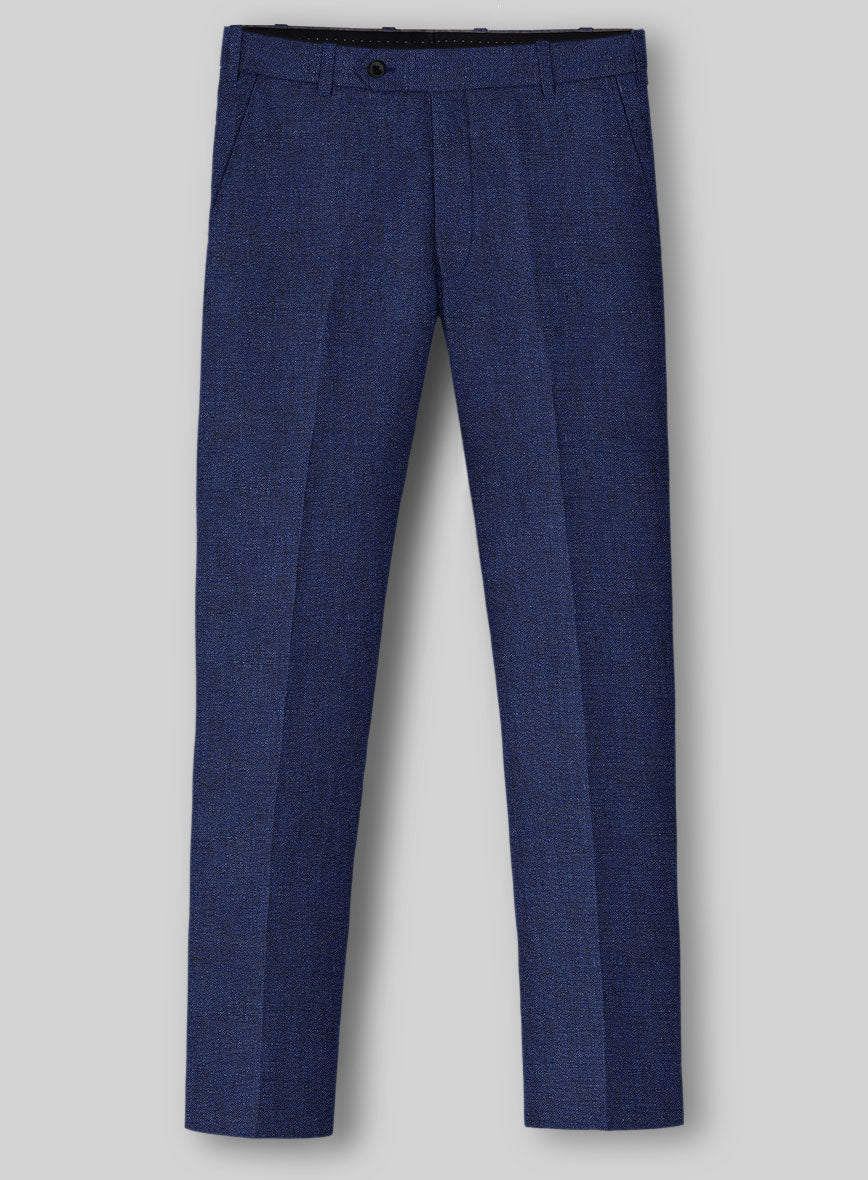 Solbiati Indigo Linen Pants - StudioSuits