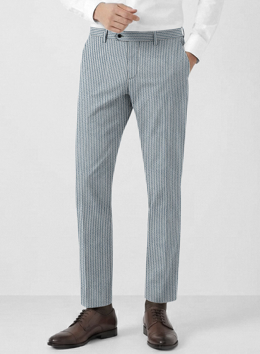 Solbiati Blue Seersucker Suit - StudioSuits