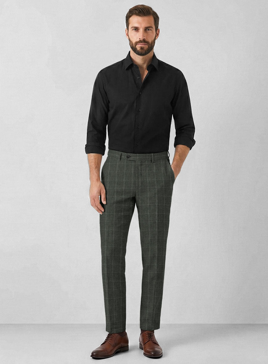 Solbiati Linen Wool Silk Natty Pants - StudioSuits