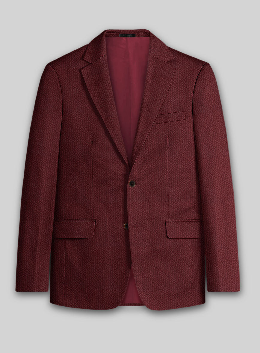 Solbiati Maroon Seersucker Suit - StudioSuits
