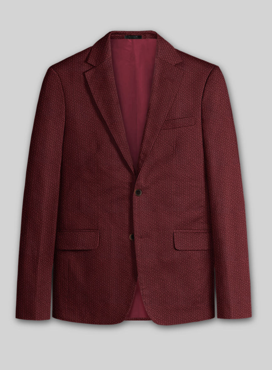 Solbiati Maroon Seersucker Suit - StudioSuits