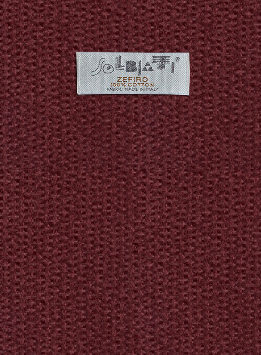 Solbiati Maroon Seersucker Suit - StudioSuits