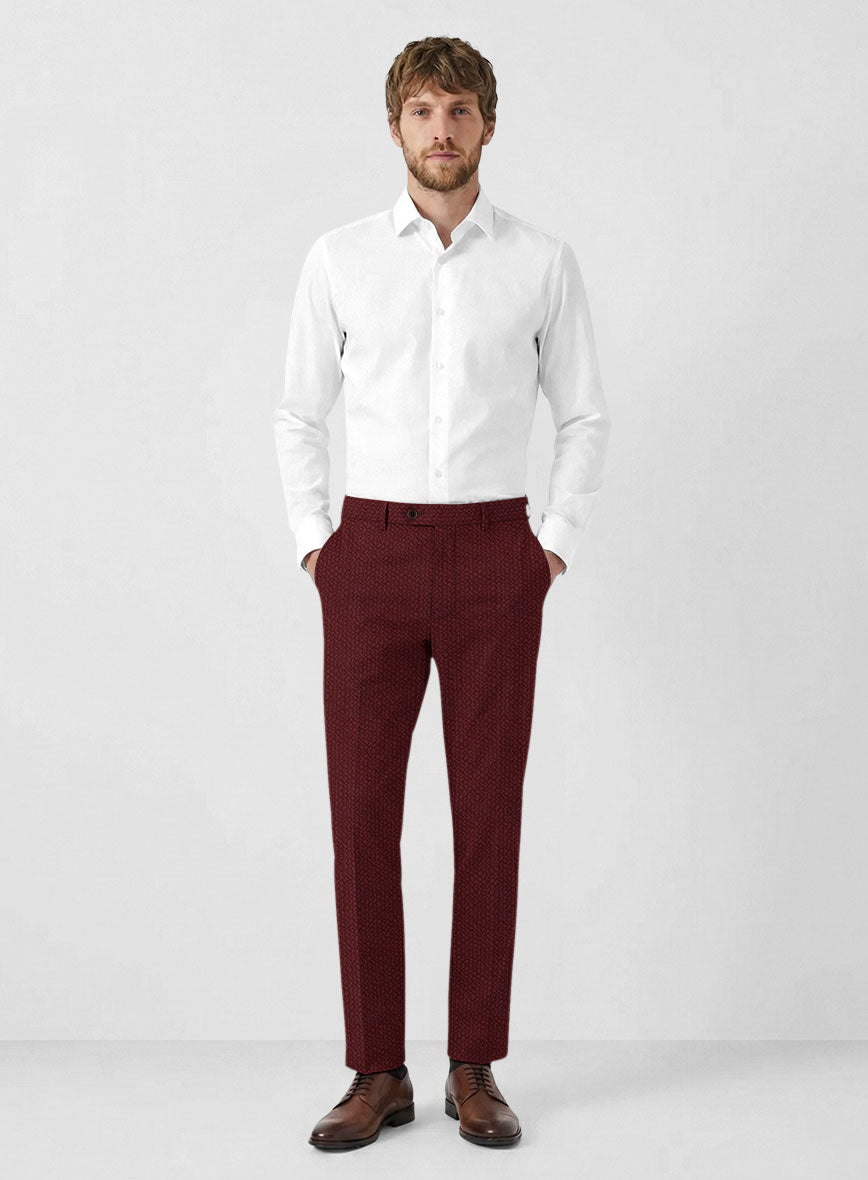 Solbiati Maroon Seersucker Suit - StudioSuits