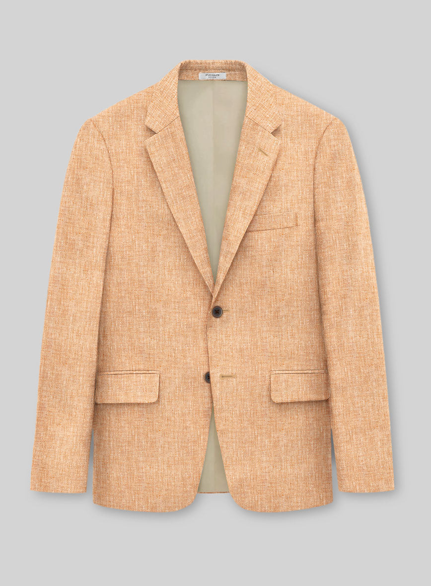 Solbiati Melon Linen Jacket - StudioSuits