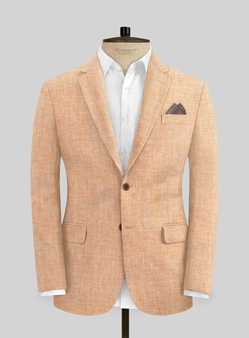 Solbiati Melon Linen Jacket - StudioSuits