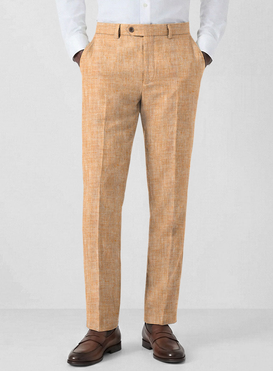 Solbiati Melon Linen Pants - StudioSuits