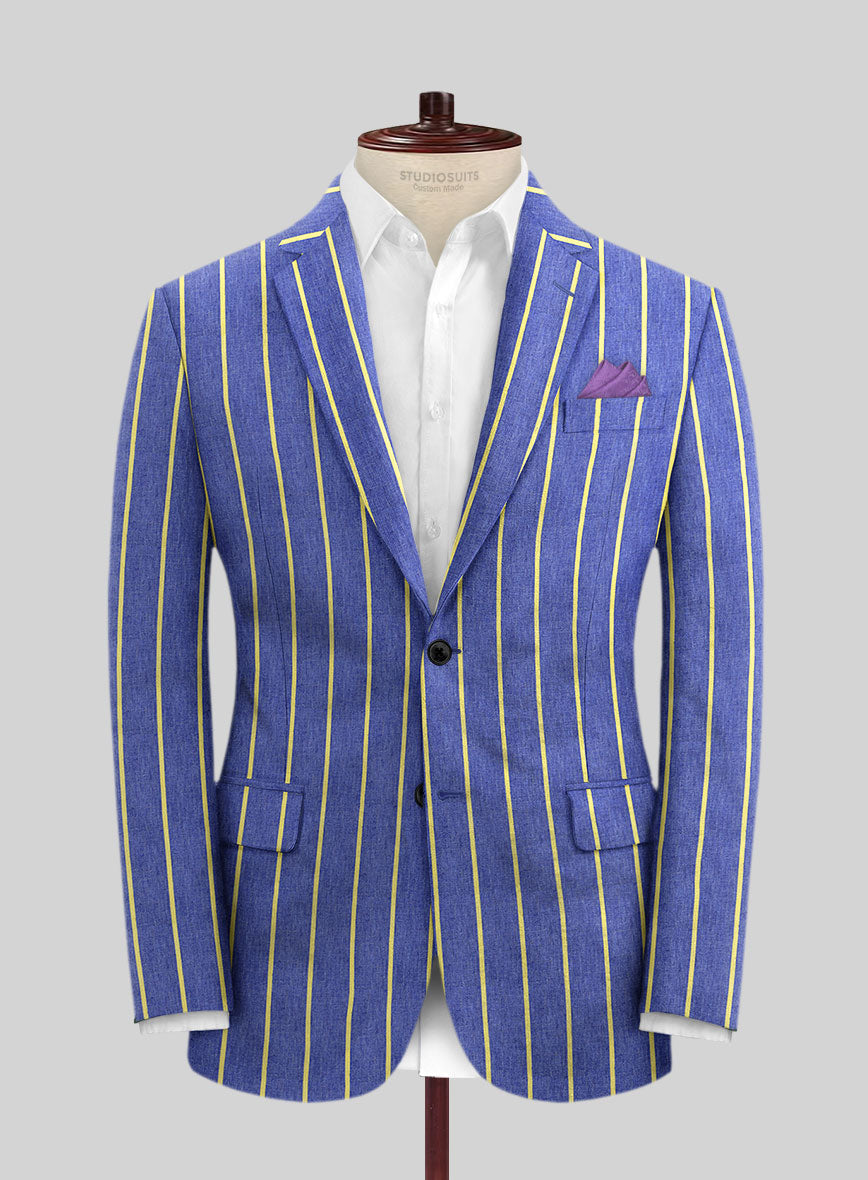 Solbiati Nitos Stripe Linen Suit - StudioSuits