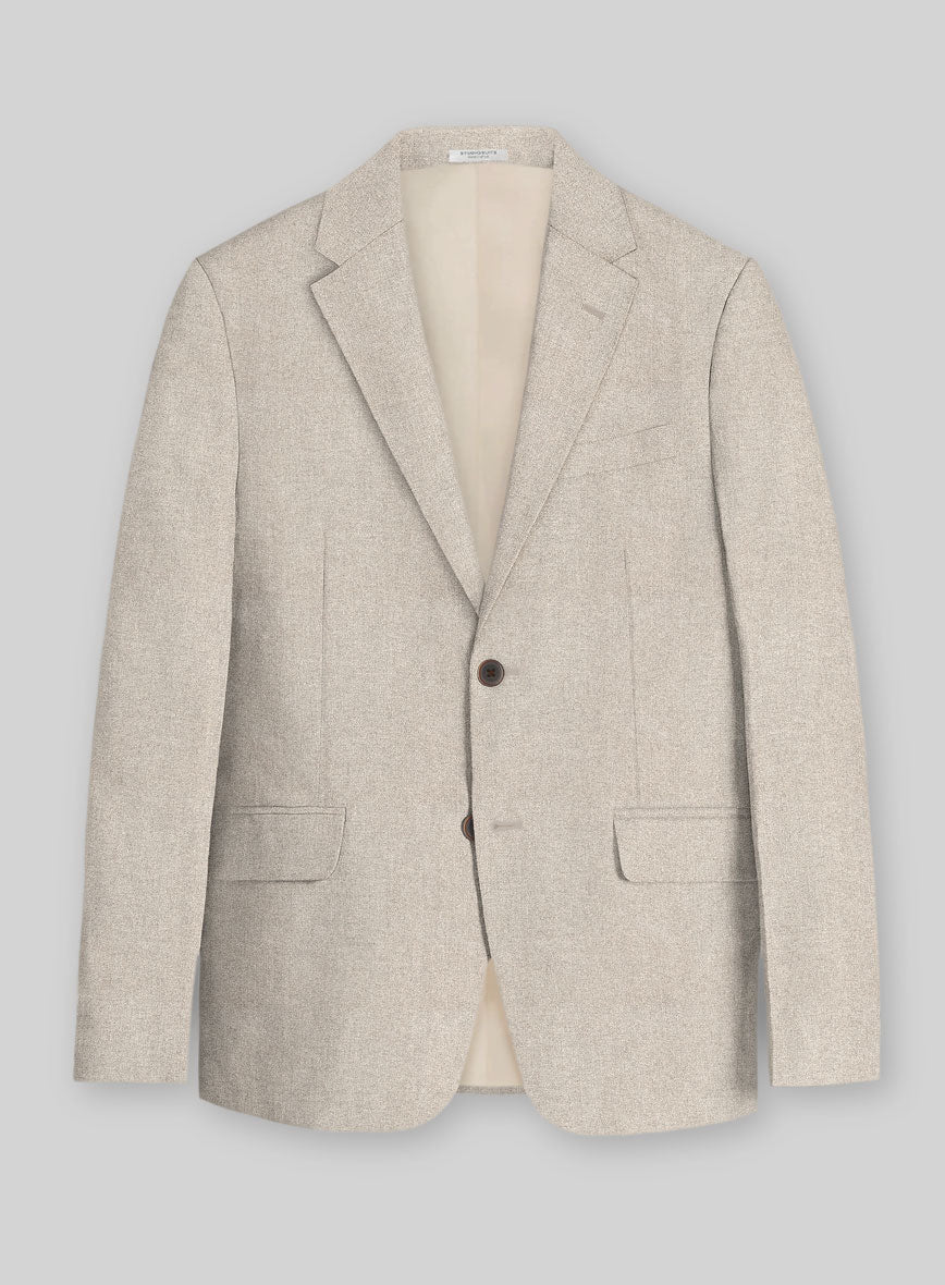 Solbiati Pericle Beige Linen Jacket - StudioSuits