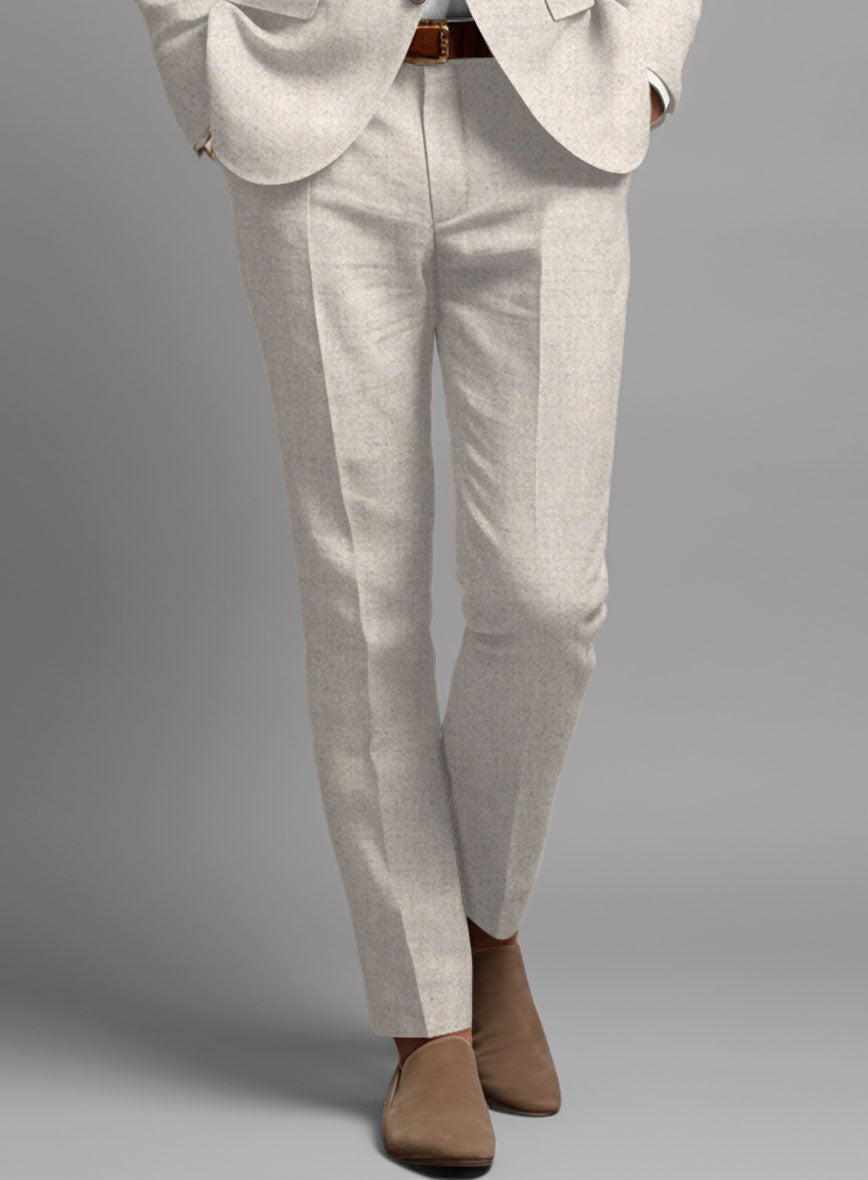 Solbiati Pericle Beige Linen Pants - StudioSuits