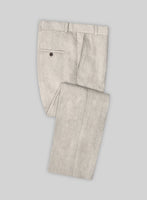 Solbiati Pericle Beige Linen Pants - StudioSuits