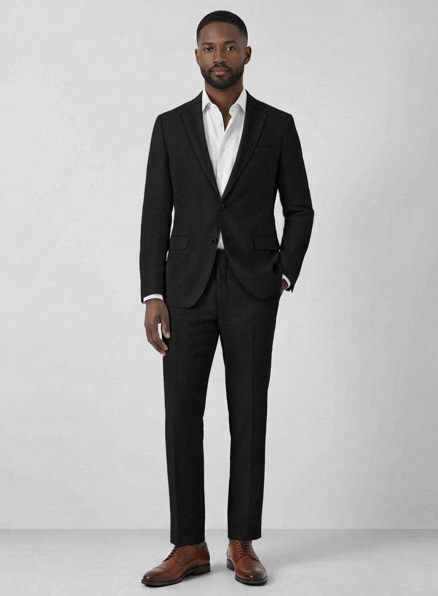 Solbiati Pericle Black Linen Suit - StudioSuits