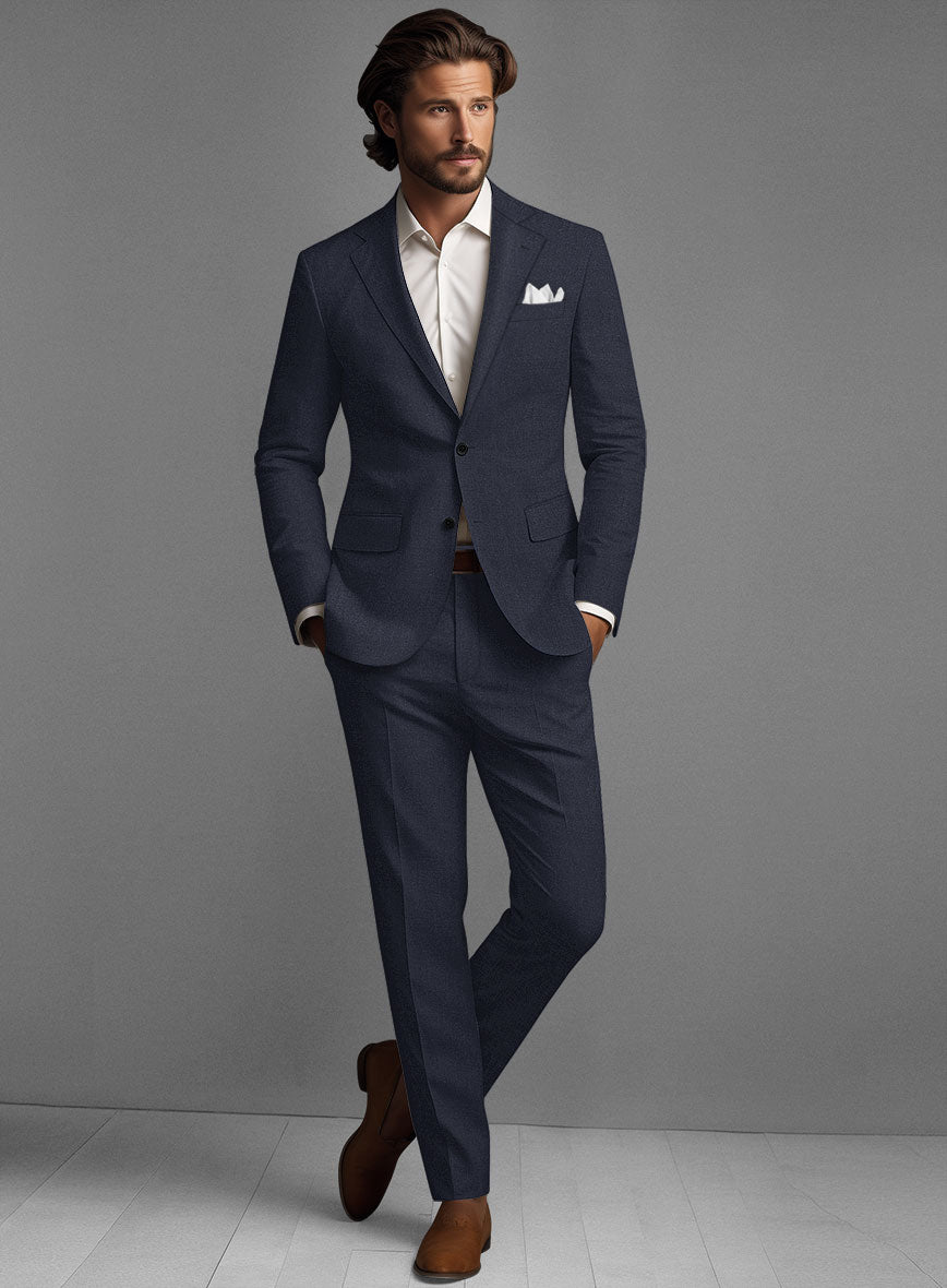 Solbiati Pericle Dark Blue Linen Suit - StudioSuits