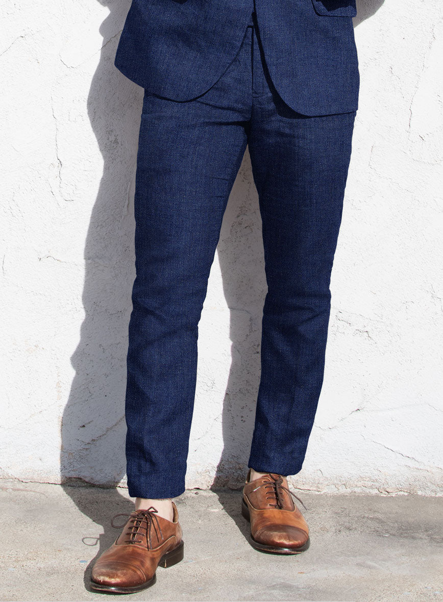 Solbiati Pericle Blue Linen Suit - StudioSuits