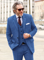 Solbiati Pericle Bright Blue Linen Jacket - StudioSuits