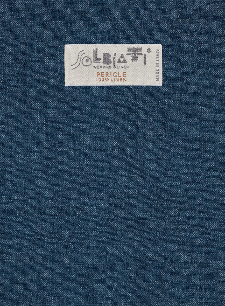 Solbiati Pericle Casa Blue Linen Jacket - StudioSuits