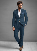 Solbiati Pericle Casa Blue Linen Suit - StudioSuits