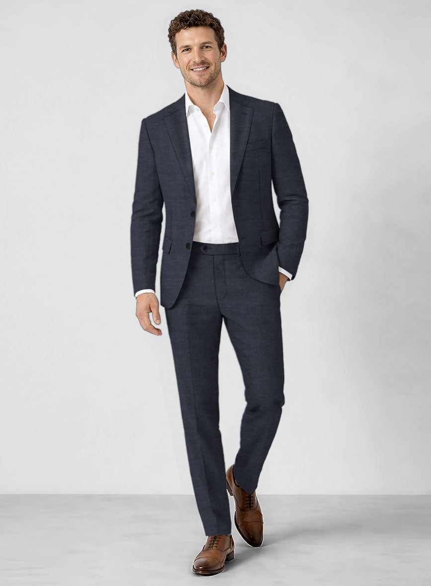 Solbiati Pericle Dark Blue Linen Suit - StudioSuits