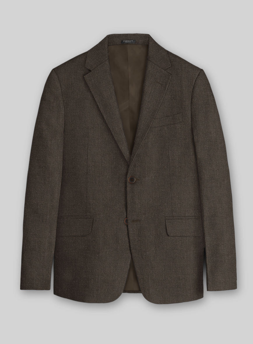 Solbiati Pericle Dark Brown Linen Suit - StudioSuits
