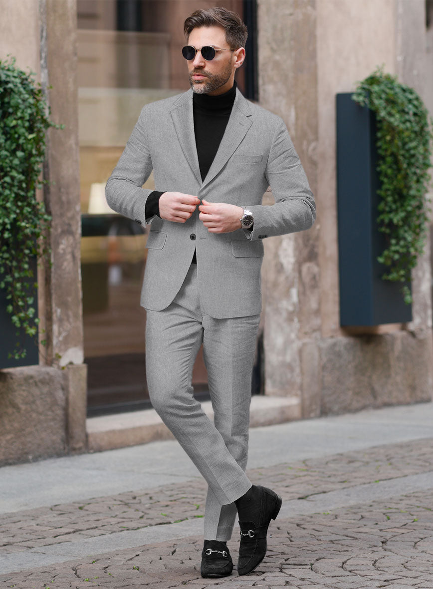 Solbiati Pericle Gray Linen Suit - StudioSuits