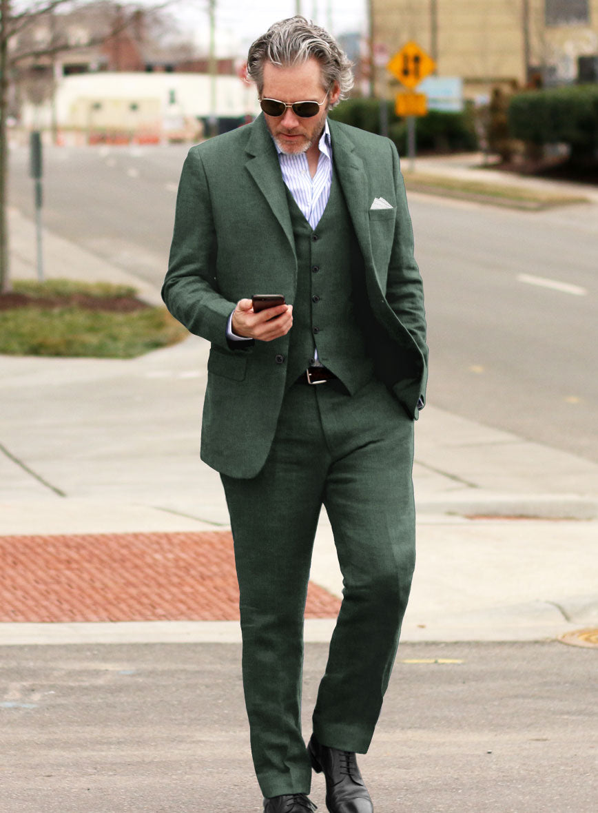 Solbiati Pericle Green Linen Suit - StudioSuits