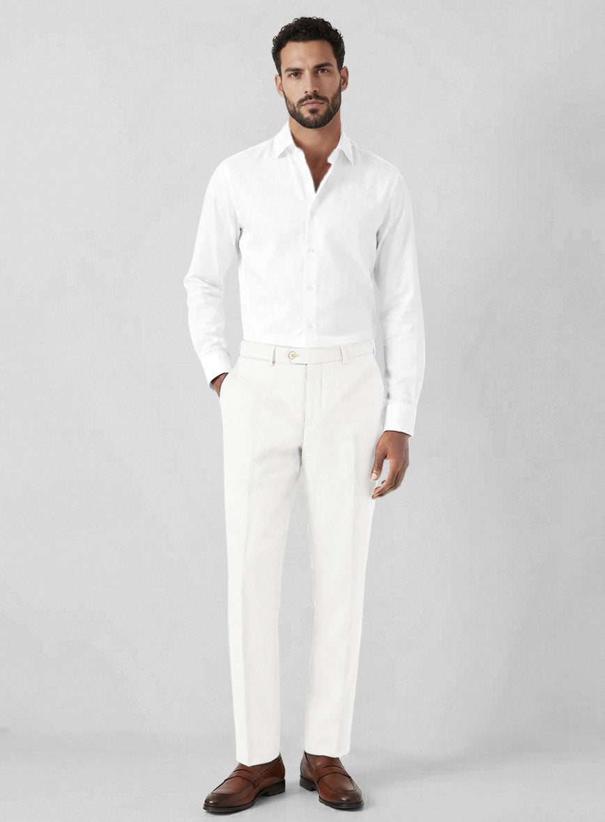 Solbiati Pericle Natural Linen Pants - StudioSuits