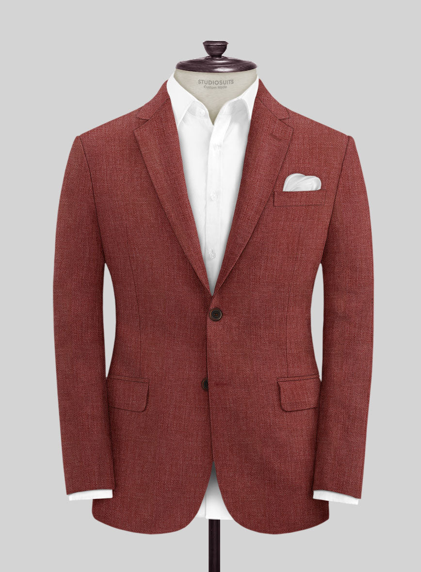 Solbiati Pericle Rust Linen Jacket - StudioSuits