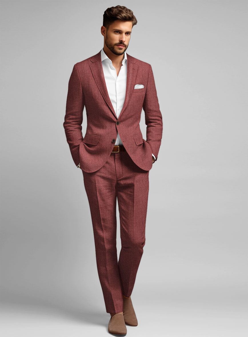 Solbiati Pericle Rust Linen Suit - StudioSuits