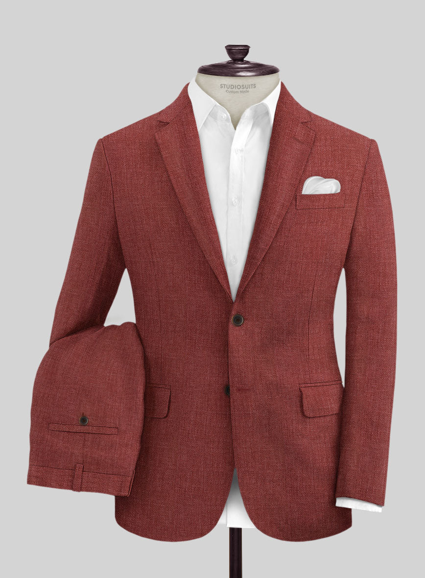 Solbiati Pericle Rust Linen Suit - StudioSuits