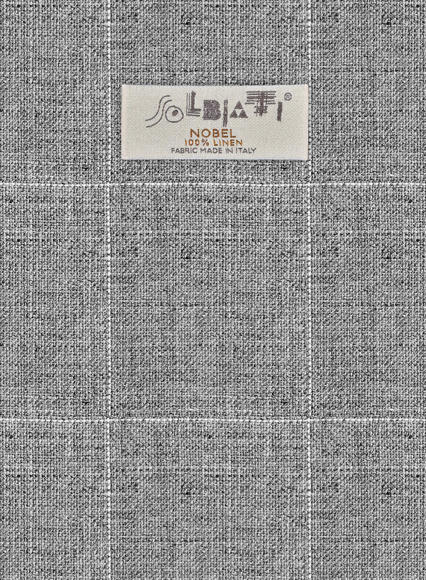 Solbiati Piazza Gray Linen Jacket - StudioSuits