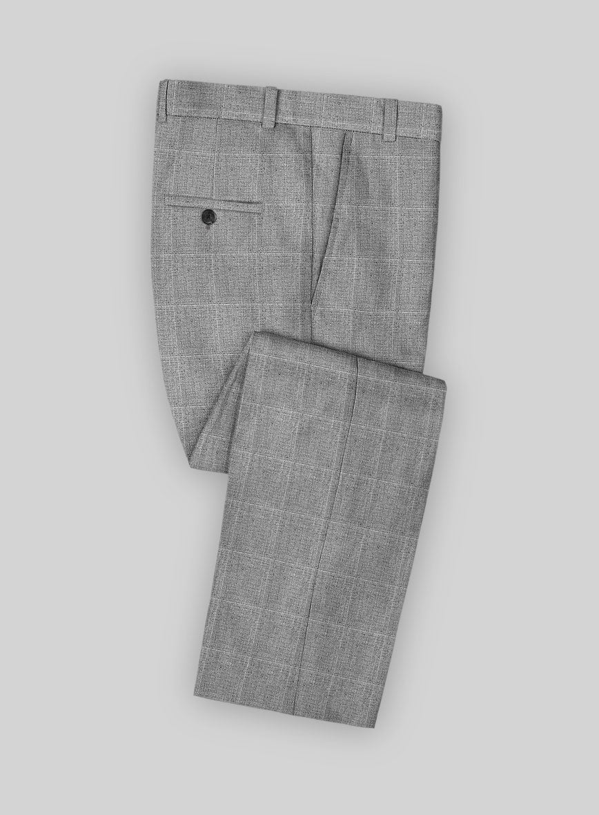 Solbiati Piazza Gray Linen Pants - StudioSuits