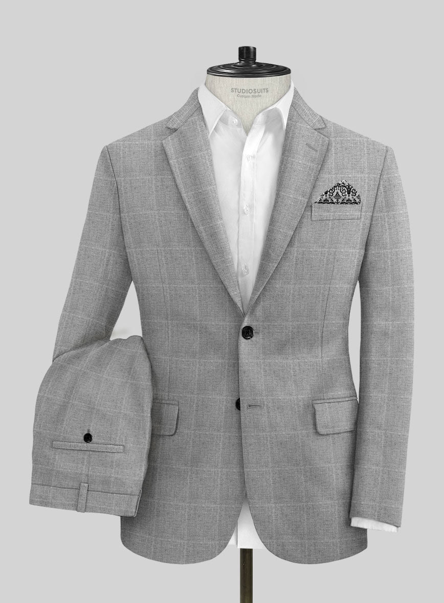 Solbiati Piazza Gray Linen Suit - StudioSuits