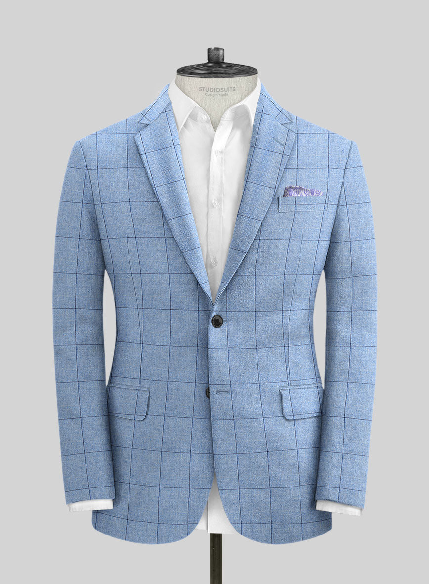 Solbiati Piazza Sky Linen Jacket - StudioSuits