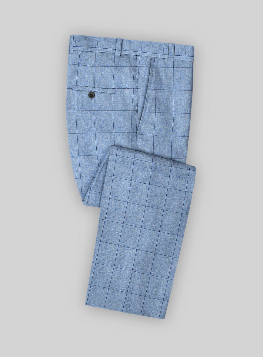 Solbiati Piazza Sky Linen Pants - StudioSuits