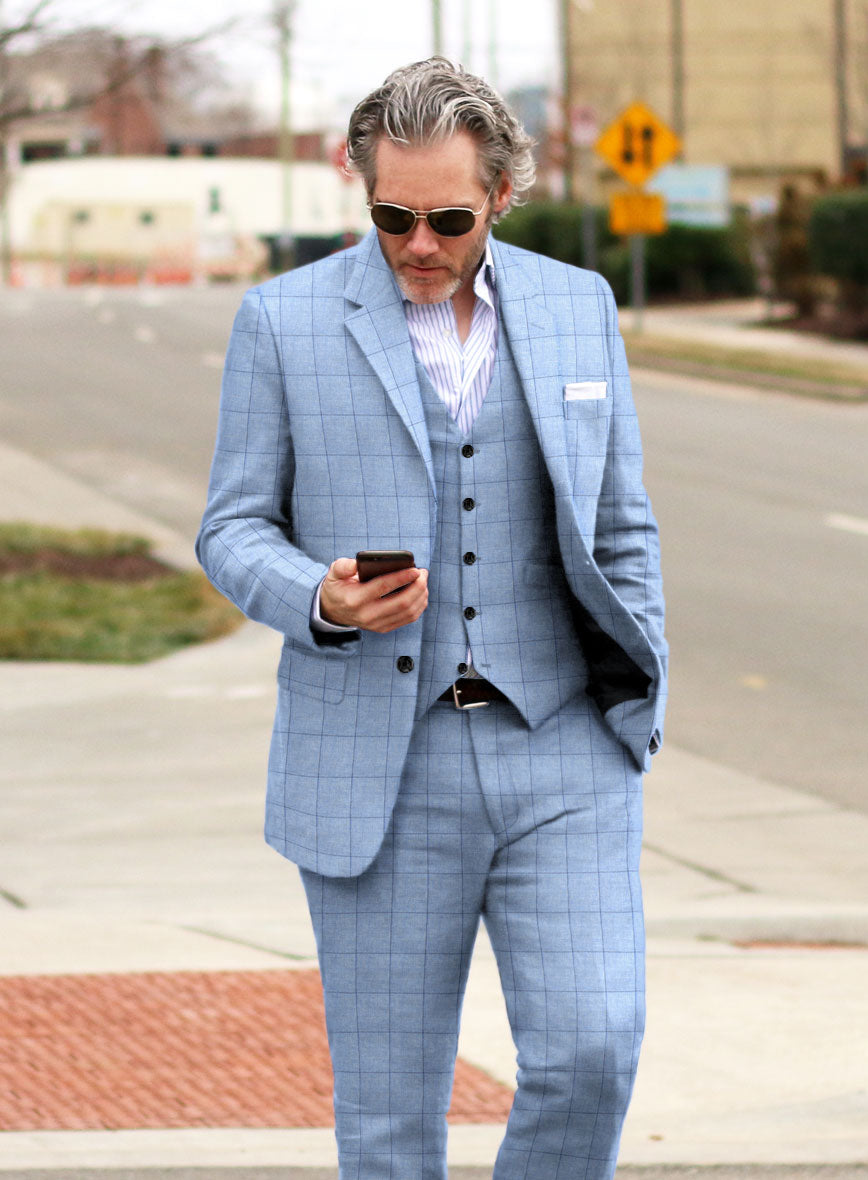 Solbiati Piazza Sky Linen Suit - StudioSuits