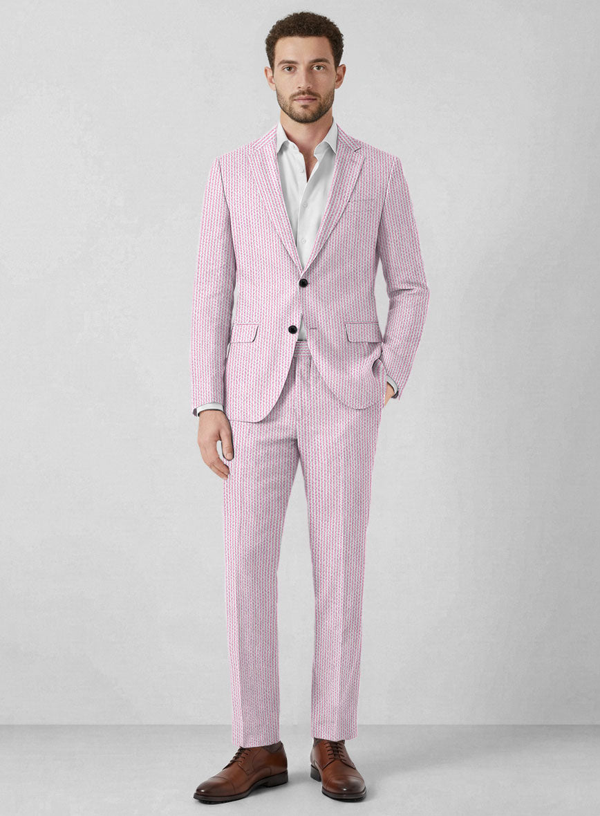 Solbiati Pink Seersucker Suit - StudioSuits
