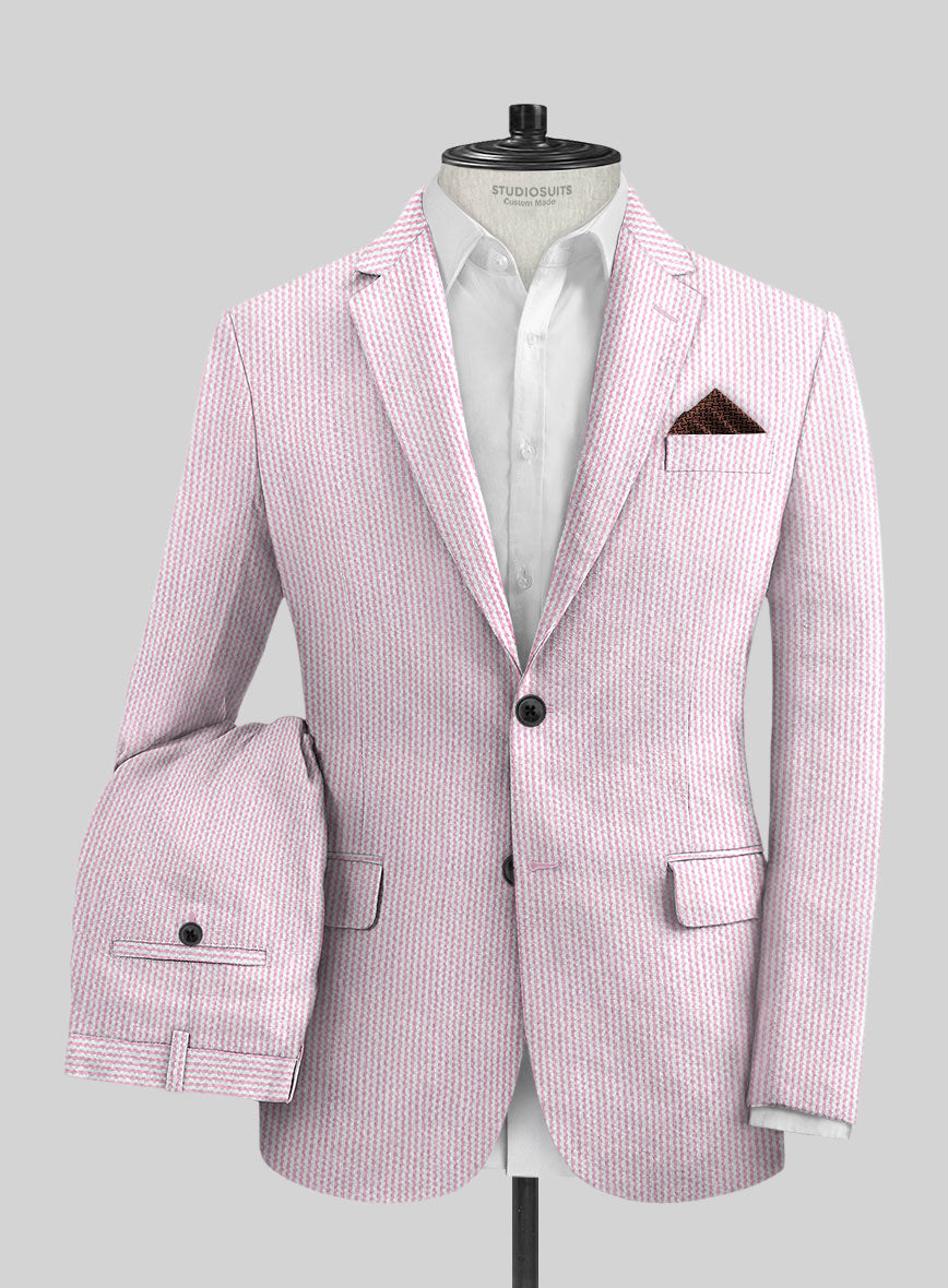Solbiati Pink Seersucker Suit - StudioSuits