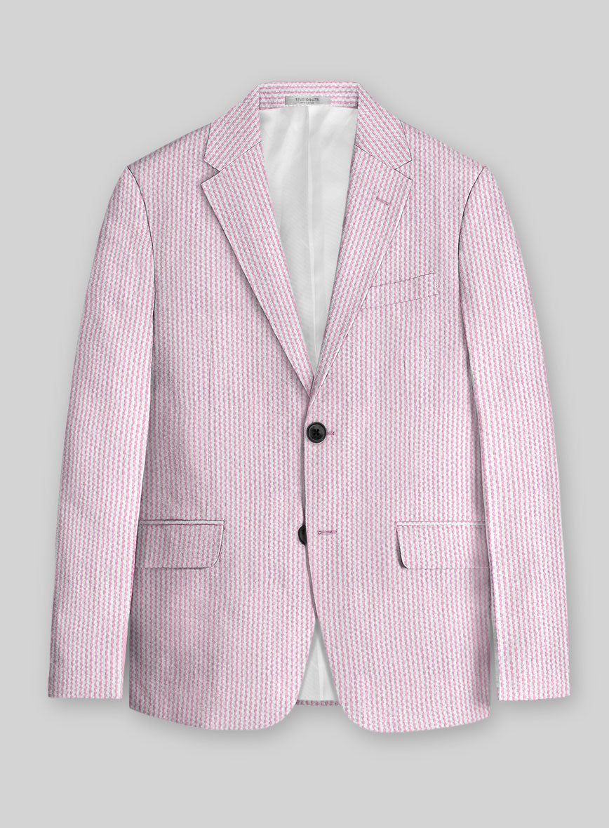 Solbiati Pink Seersucker Suit - StudioSuits