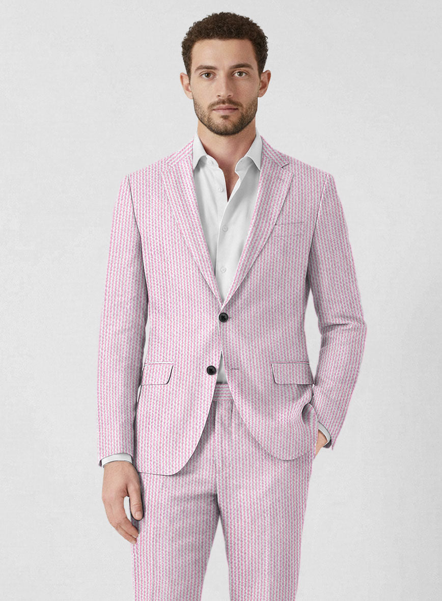 Solbiati Pink Seersucker Suit - StudioSuits