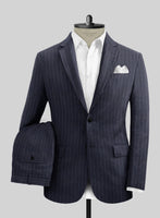 Solbiati Regal Blue Stripe Linen Suit - StudioSuits
