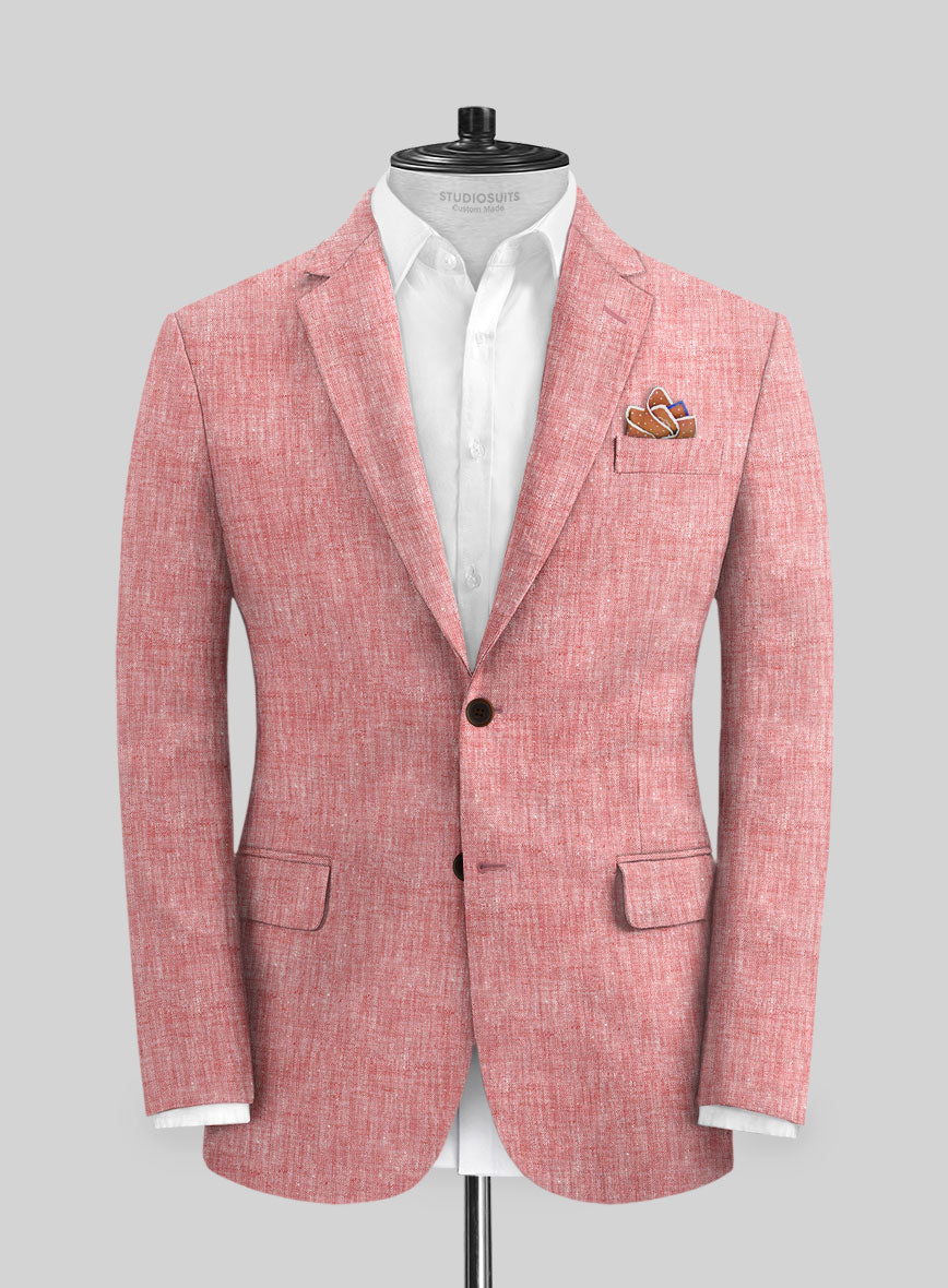 Solbiati Rose Linen Jacket - 38R - StudioSuits