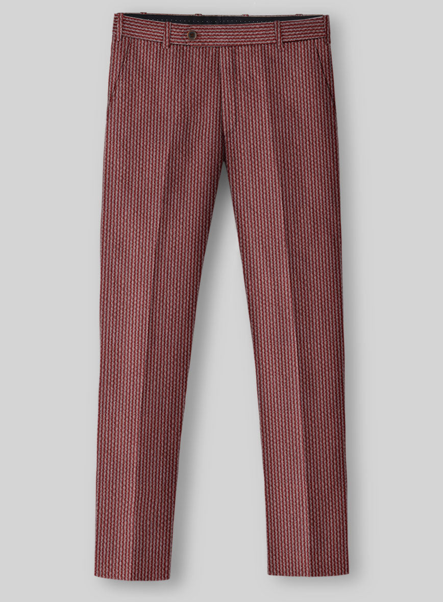 Solbiati Rosewood Seersucker Pants - StudioSuits