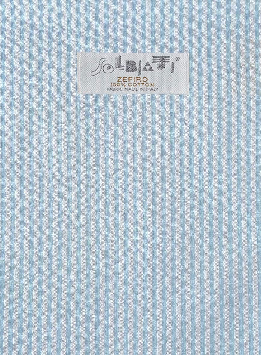Solbiati Sky Blue Seersucker Jacket - StudioSuits