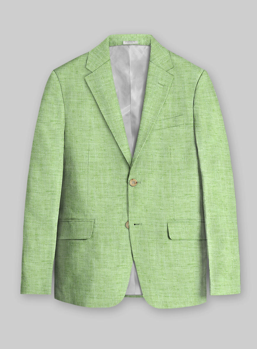 Solbiati Spring Green Linen Jacket - StudioSuits