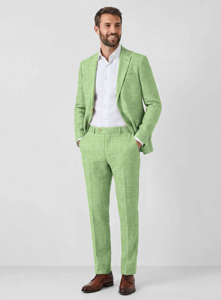 Solbiati Spring Green Linen Suit - StudioSuits