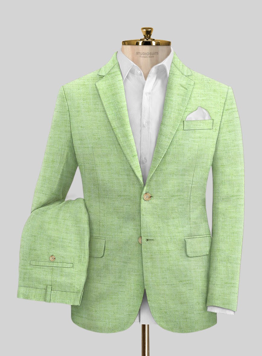 Solbiati Spring Green Linen Suit - StudioSuits